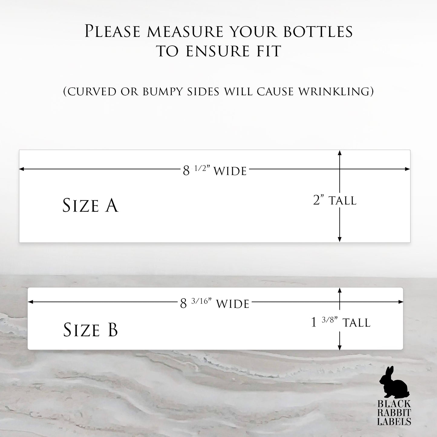 Printed Personalized Water Bottle Labels / Design Name - GE20