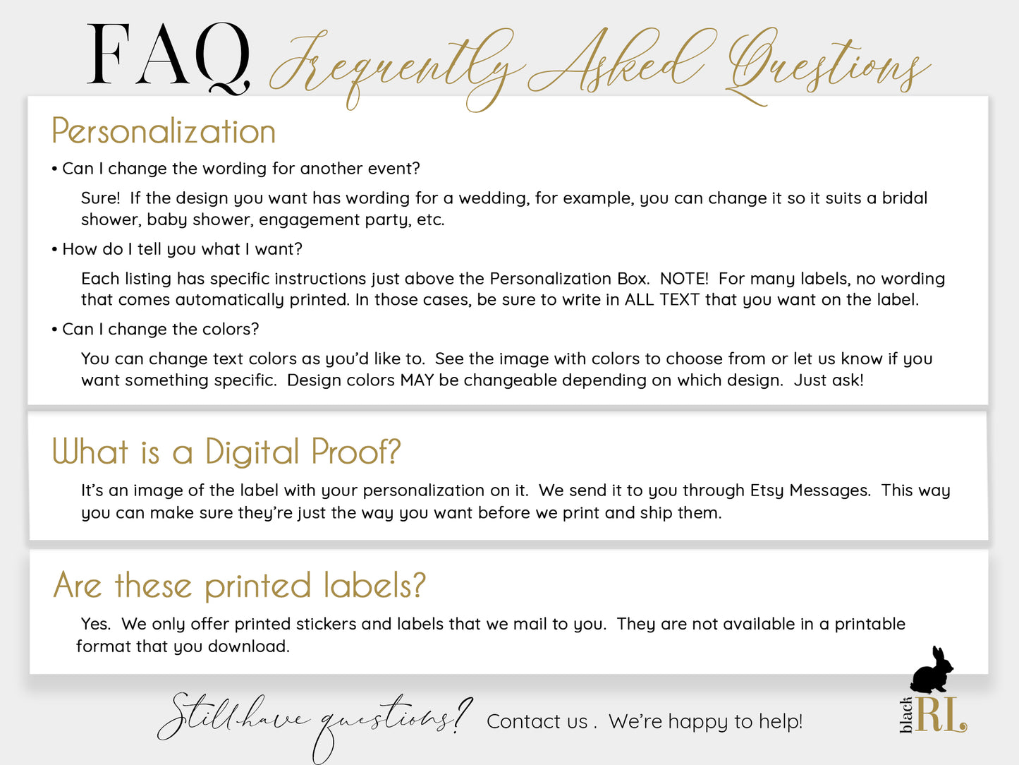 Printed Round Labels in 3 Sizes / Champagne Toast - CH21