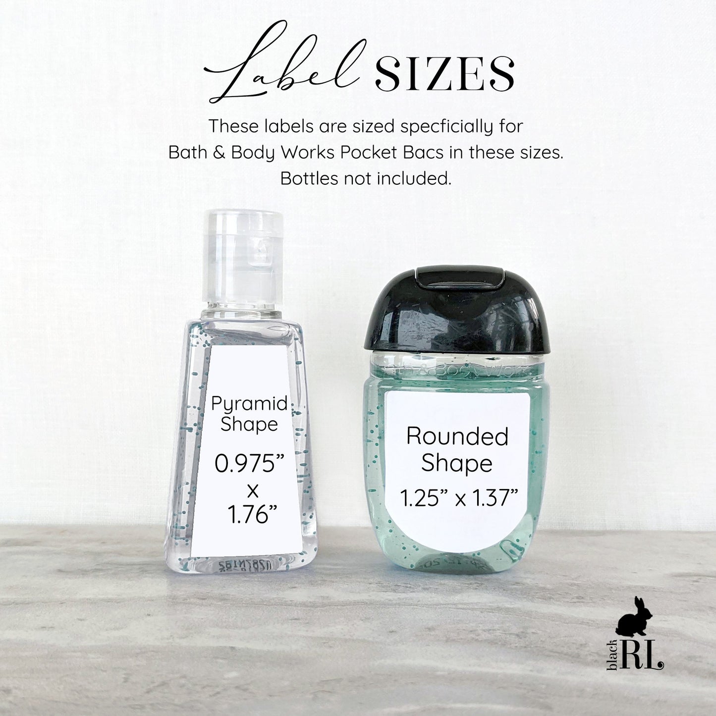 Printed Bath and Body Works® PocketBac Sanitizer Labels / Evergreen Trees - TR19