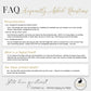 Welcome Bag Kit - Includes high quality gift bag with treat bags and customized labels -  Falling Eucalyptus / FE20