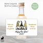 Printed Mini Liquor Bottle Labels / New Years Gnomes HNG22