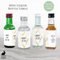 Printed Mini Liquor Bottle Labels / Roaring 20's RT21