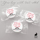 Printed 1" round custom stickers / Your Logo or Image - YL23