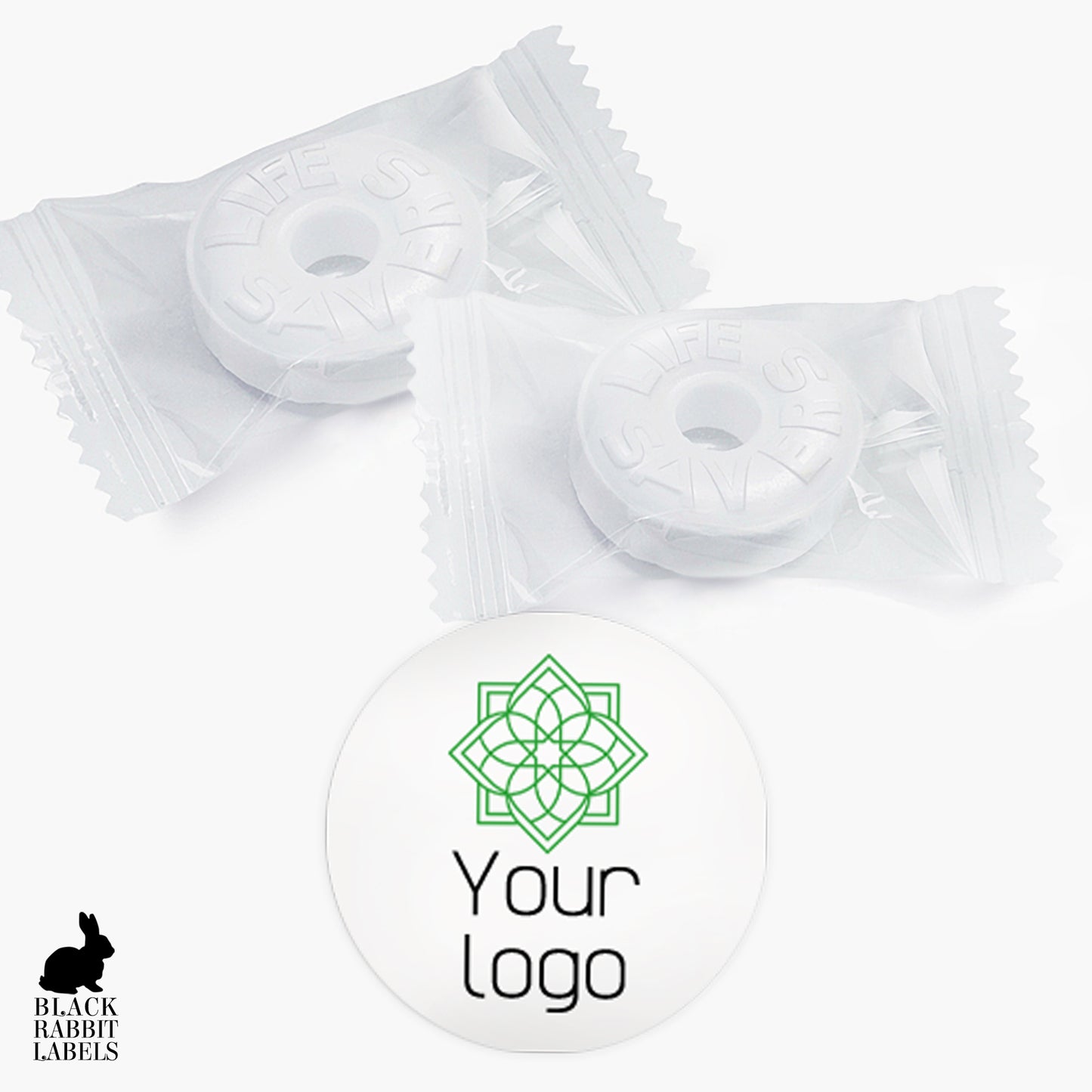 Printed 1" round custom stickers / Your Logo or Image - YL23