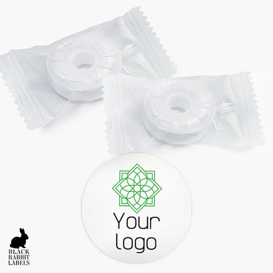 Printed 1" round custom stickers / Your Logo or Image - YL23