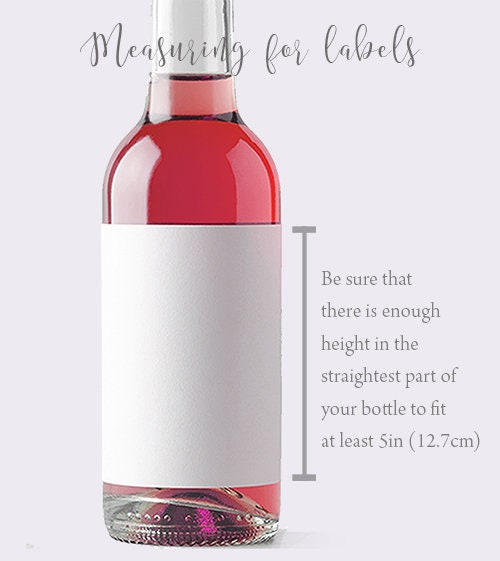 Printed Full Size Wine Labels / Greenery in Geo - GG18