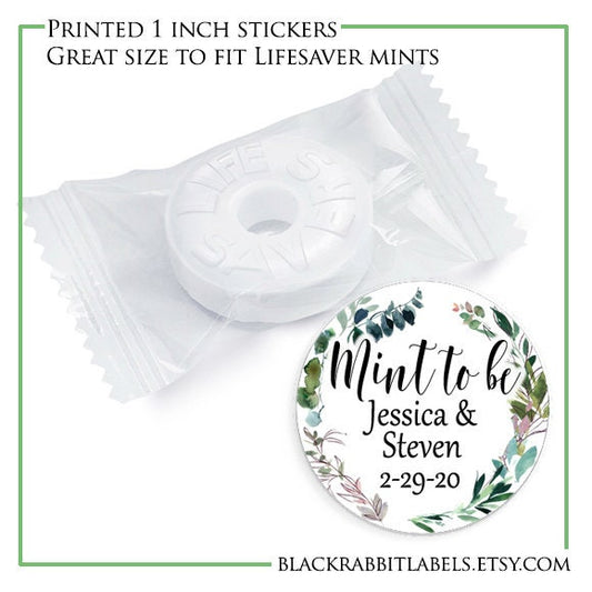Printed 1 inch round custom stickers / Spring Wreath Flowers - SW19