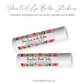Printed Lip Balm Labels / Bright Colorful Blooms - CB20