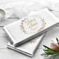 Printed Labels for Full Size Candy/Chocolate Bar / Pink Flowers in Geometric Shape - PG19
