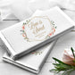 Printed Labels for Full Size Candy/Chocolate Bar / Pink Flowers in Geometric Shape - PG19