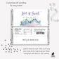 Printed Labels for Full Size Candy/Chocolate Bar / Mountain Landscape Design - MT21
