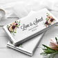 Printed Labels for Full Size Candy/Chocolate Bar / Fall Burgundy Blush Roses Geo - BF18