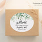 Printed Oval Bag and Box Labels / Falling Eucalyptus -  FE20