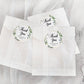 Printed Round Labels in 3 Sizes / Greenery in Geometric Shape - GG18