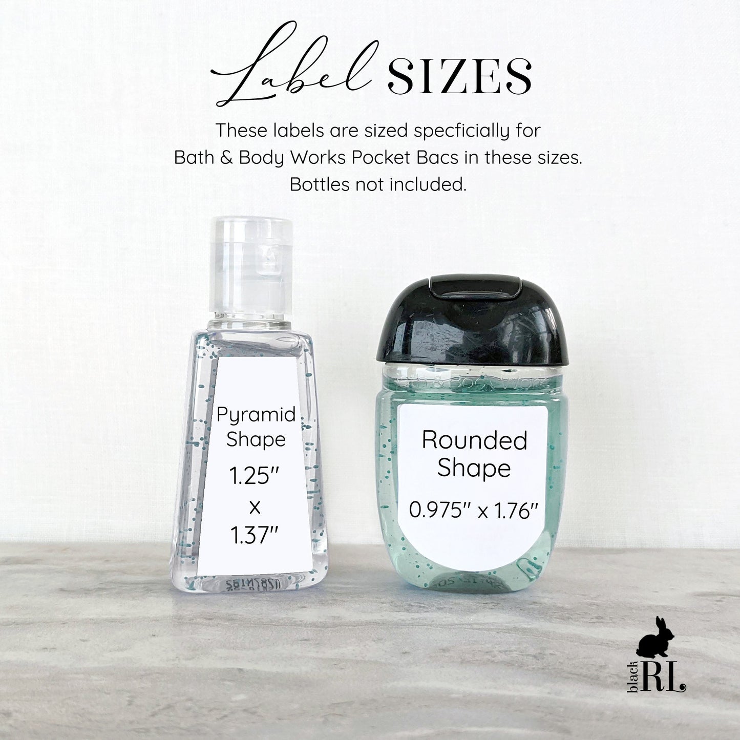 Printed Bath and Body Works® PocketBac Sanitizer Labels / Vineyard Wine design - VW18