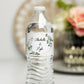Printed Personalized Water Bottle Labels / Greenery Wreath Geometric Shape - GG18