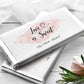 Printed Labels for Full Size Candy/Chocolate Bar / Pink Hearts - PH21