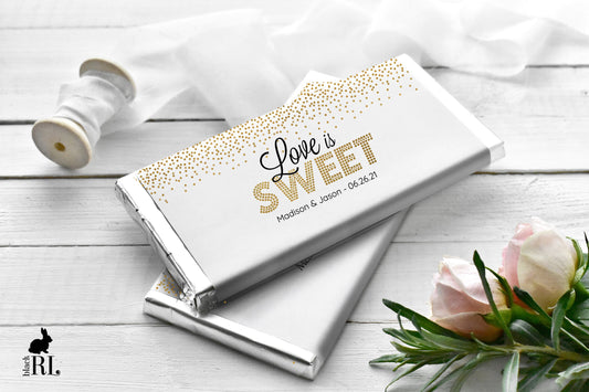 Printed Labels for Full Size Candy/Chocolate Bar / Confetti  - CF19