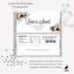 Printed Labels for Full Size Candy/Chocolate Bar / Fall Burgundy Blush Roses Geo - BF18