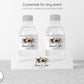 Printed Personalized Water Bottle Labels / Flowers with Glitter Bunting - GB19