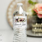 Printed Personalized Water Bottle Labels / Flowers with Glitter Bunting - GB19