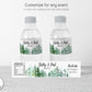 Printed Personalized Water Bottle Labels / Evergreen Trees - TR19