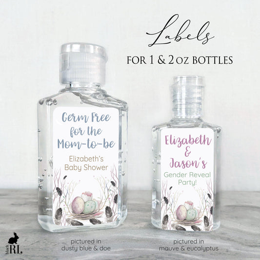 Printed Small Hand Sanitizer Labels / Eggs Hatching - BS21