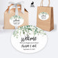 Printed Oval Bag and Box Labels / Falling Eucalyptus -  FE20