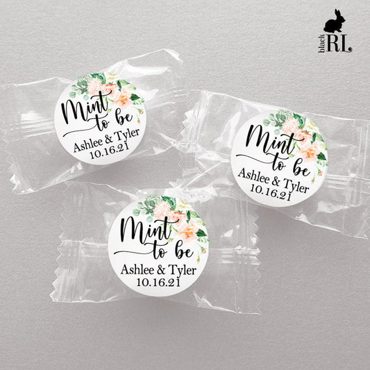 Printed 1 inch round custom stickers / Pink Sweet Roses - RS21