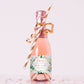 Printed Mini Wine or Mini Champagne Bottle Labels / Pink Sweet Rose - RS21