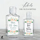 Printed Small Hand Sanitizer Labels / Pink Sweet Rose - RS21
