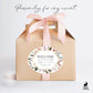 Printed Oval Bag and Box Labels / Bohemian Large Blooms -  BH21