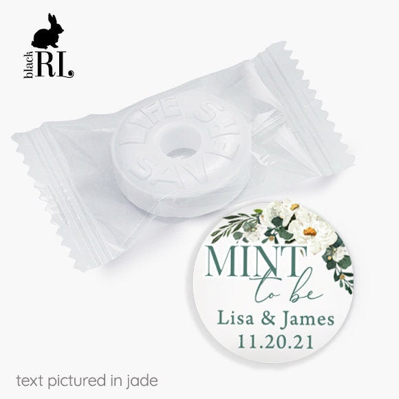 Printed 1 inch round custom stickers / White Flowers in Greenery - WB21