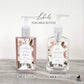 Printed Large Hand Sanitizer Labels / Bohemian Large Blooms - BH21