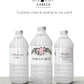 Printed Personalized Water Bottle Labels / Pink Peony Flowers in Greenery - PJ21