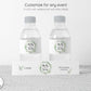 Printed Personalized Water Bottle Labels / Leaf Wreath - LW18