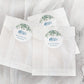 Printed Round Labels in 3 Sizes / Falling Eucalyptus Leaves - FE20