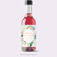 Printed Mini Wine or Mini Champagne Bottle Labels / Pink Sweet Rose - RS21