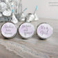 Printed Chocolate Kiss Stickers / Watercolor Wash - WC19