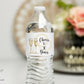 Printed Personalized Water Bottle Labels / Champagne Glasses - CH21