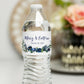 Printed Personalized Water Bottle Labels / Navy Roses and Greenery Stickers - NW19