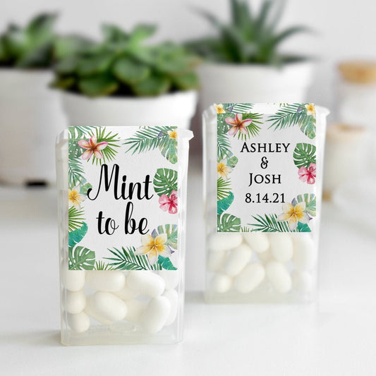 Printed Tic Tac® Labels / Tropical Flowers - TP19