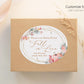Printed Oval Bag and Box Labels / Fall Leaves with Pumpkins -  FP21