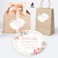 Printed Oval Bag and Box Labels / Fall Leaves with Pumpkins -  FP21