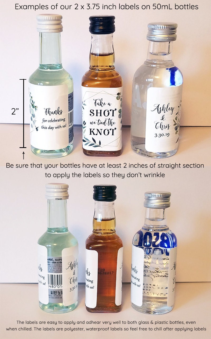 Printed His and Her Favorite Mini Liquor Labels / Roaring 20's - RT21
