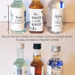 Printed Mini Liquor Bottle Labels / Red Roses and Silver Frame - RQ19