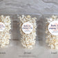 Printed Round Labels in 3 Sizes / Pink Hearts - PH21