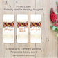 Printed Hershey's Nugget® Labels / Colorful Autumn Florals - CJ21