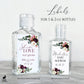 Printed Small Hand Sanitizer Labels / Brilliant Fall Bouquet - BC20