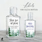 Printed Small Hand Sanitizer Labels / Evergreen Trees - TR19